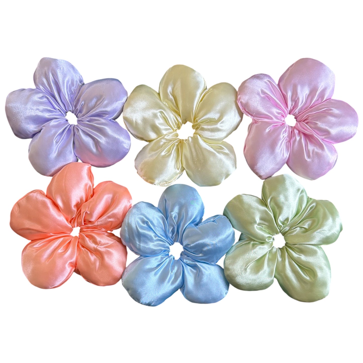Flower Scrunchies Pastel
