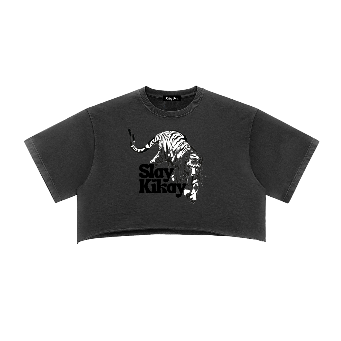 Slay Kikay Raw Edge Crop Top