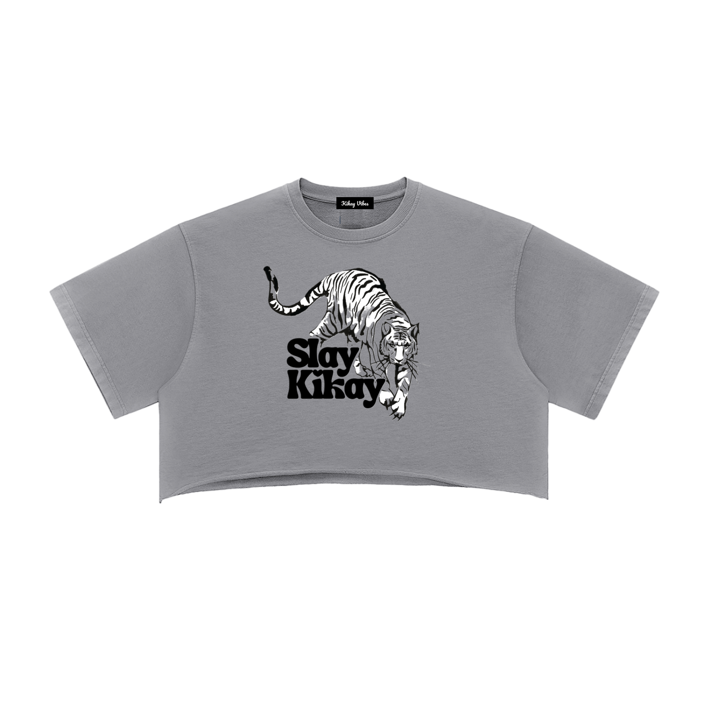 Slay Kikay Raw Edge Crop Top
