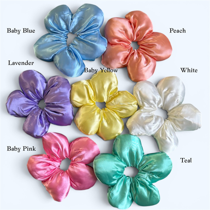 Flower Scrunchies Pastel