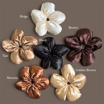 Flower Scrunchies Chocolate