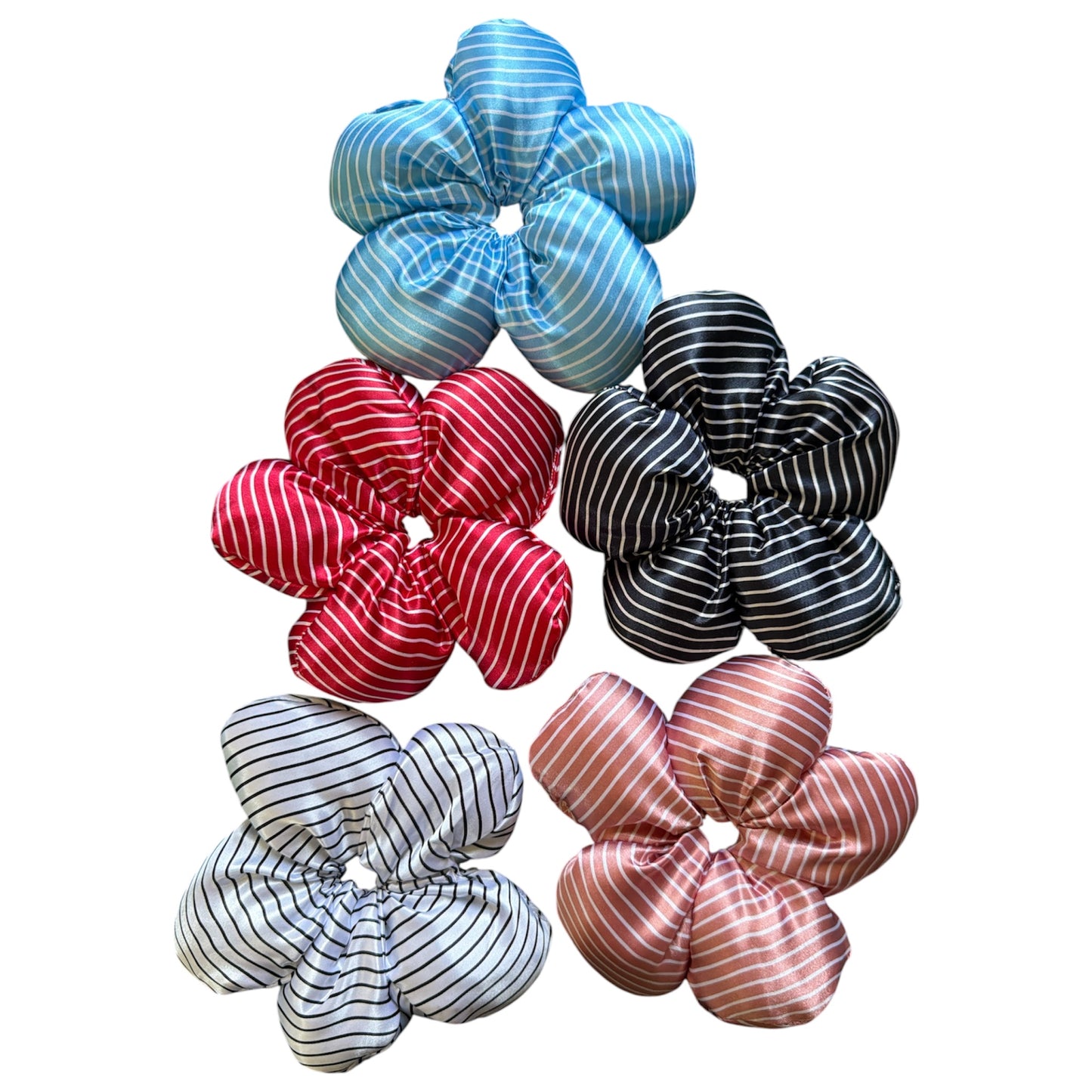 Flower Scrunchies Stripes