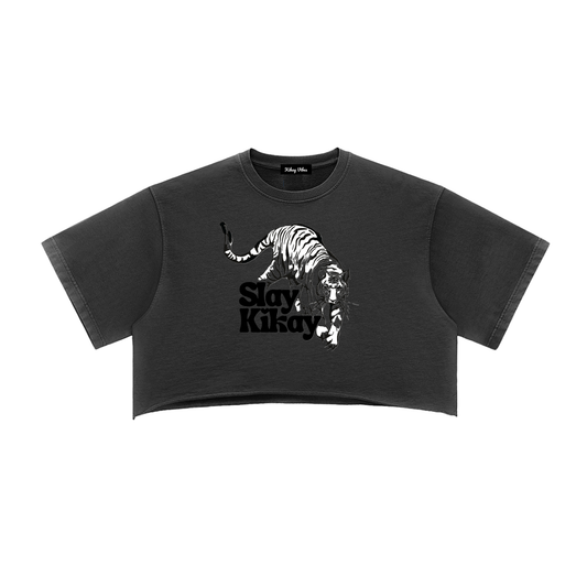 Slay Kikay Raw Edge Crop Top